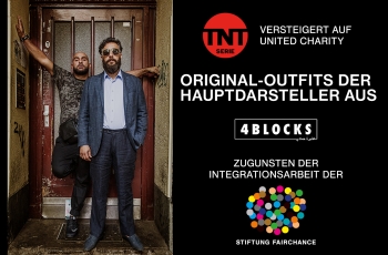 TNT Serie versteigert Original-Outfits der Serie 4 Blocks zugunsten der Stiftung Fairchance